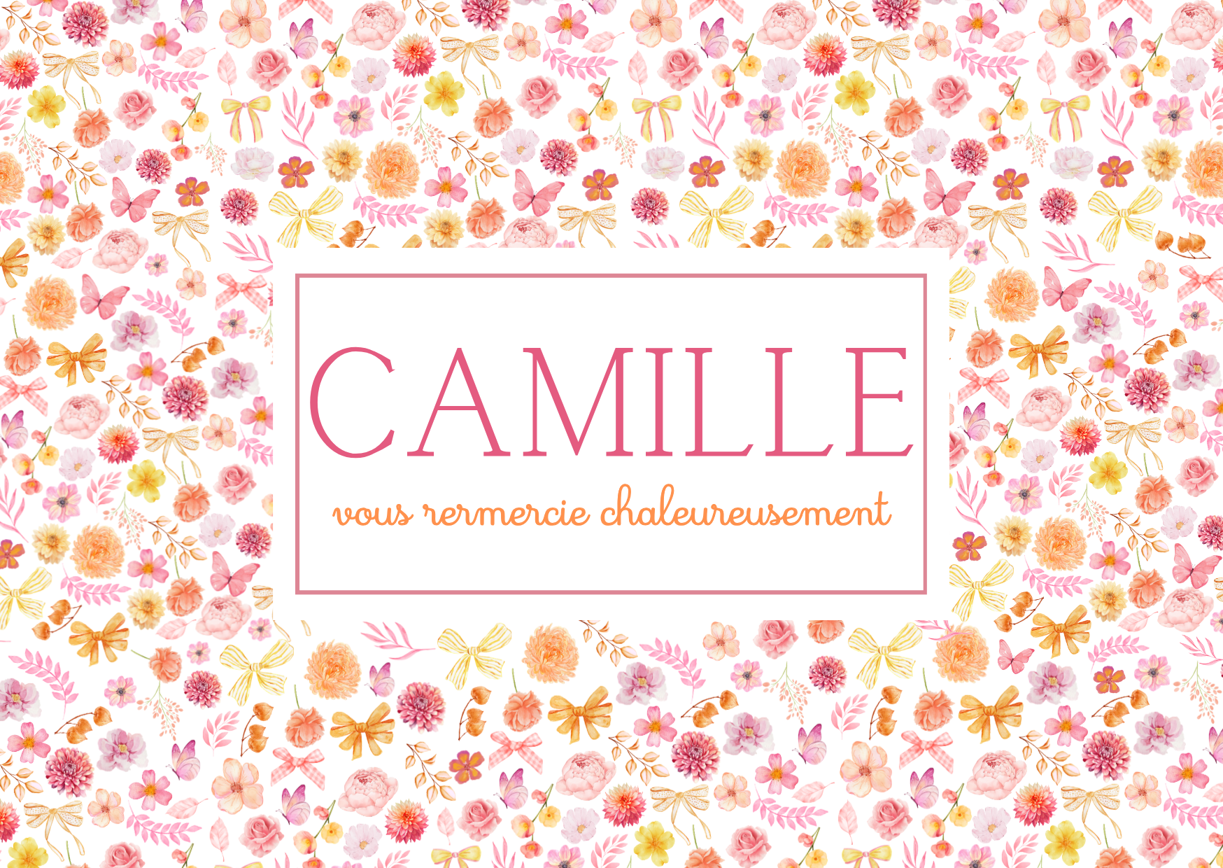Remerciement recto